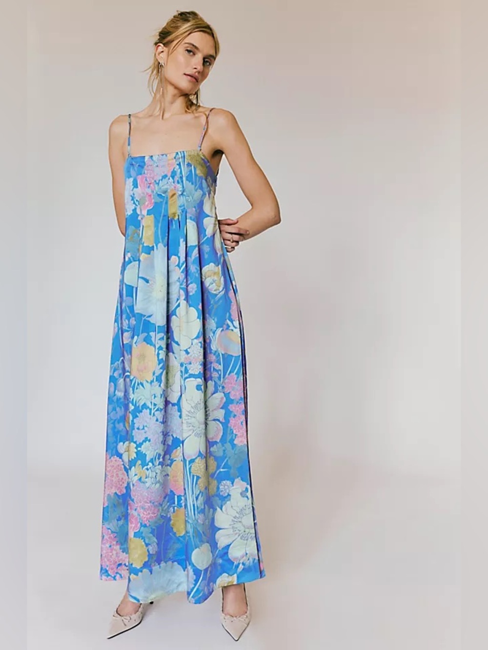 NWOT Free People Botanical Maxi Dress Floral Maxi Dress